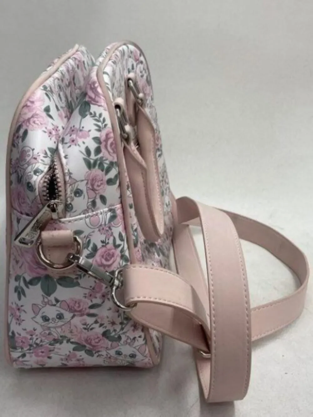 Loungefly Disney The Aristocats Marie Floral Pink Satchel Crossbody NWOT